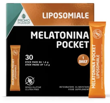 Liposomiale Melatonina Integratore Alimentare di Melatonina per Sonno 30 Stick